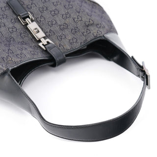 Gucci Anthracite GG Denim Jackie Shoulder Bag