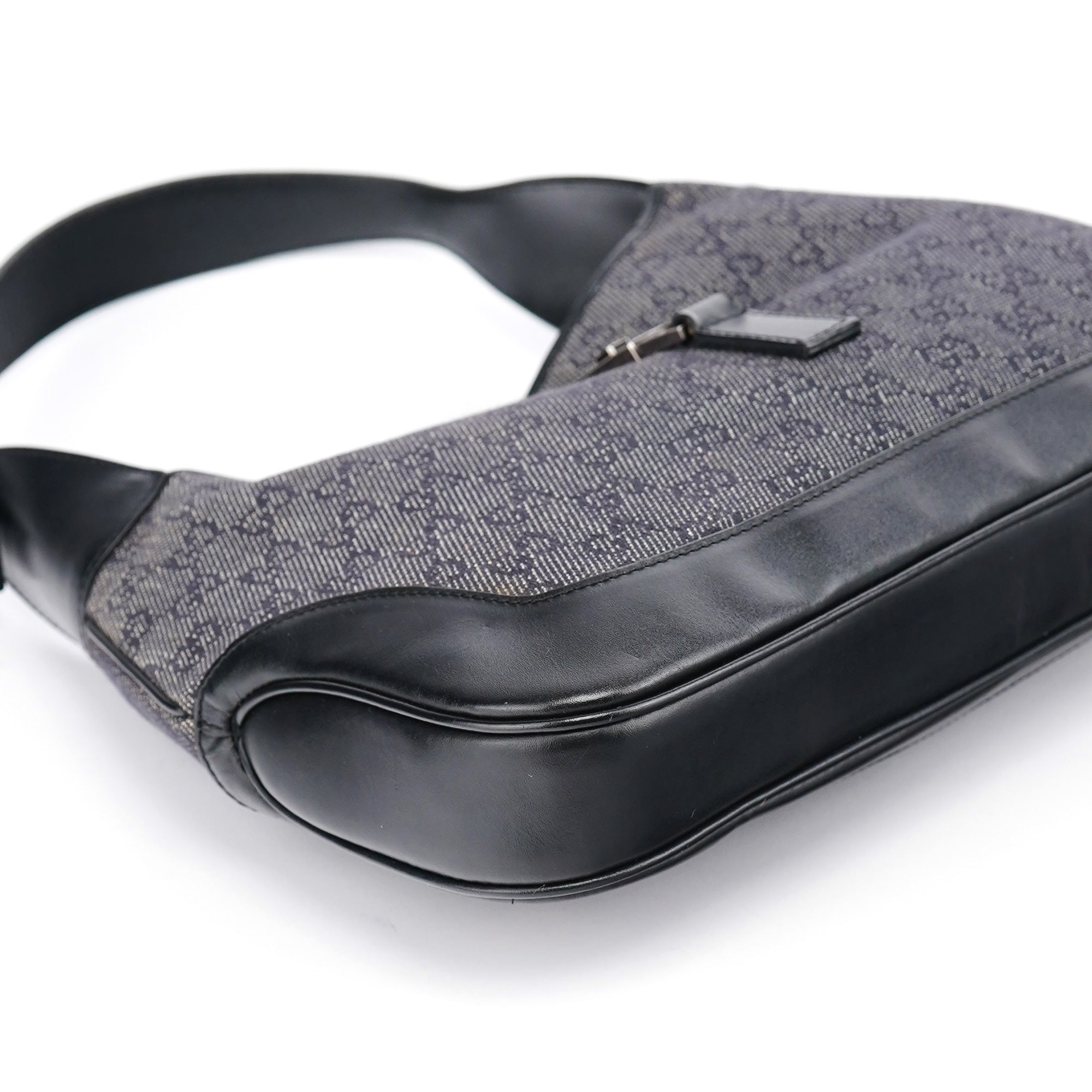 Gucci Anthracite GG Denim Jackie Shoulder Bag
