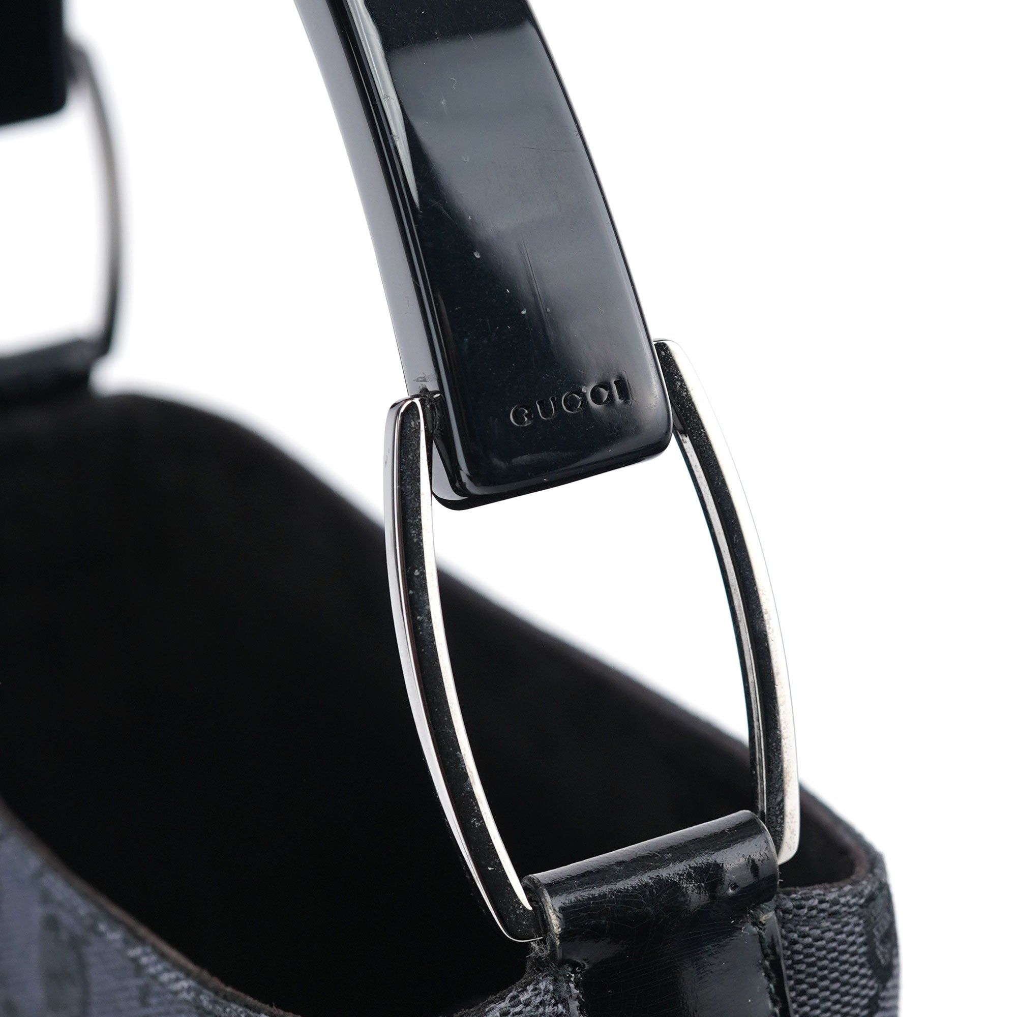 Gucci Anthracite GG Plastic Bucket Bag
