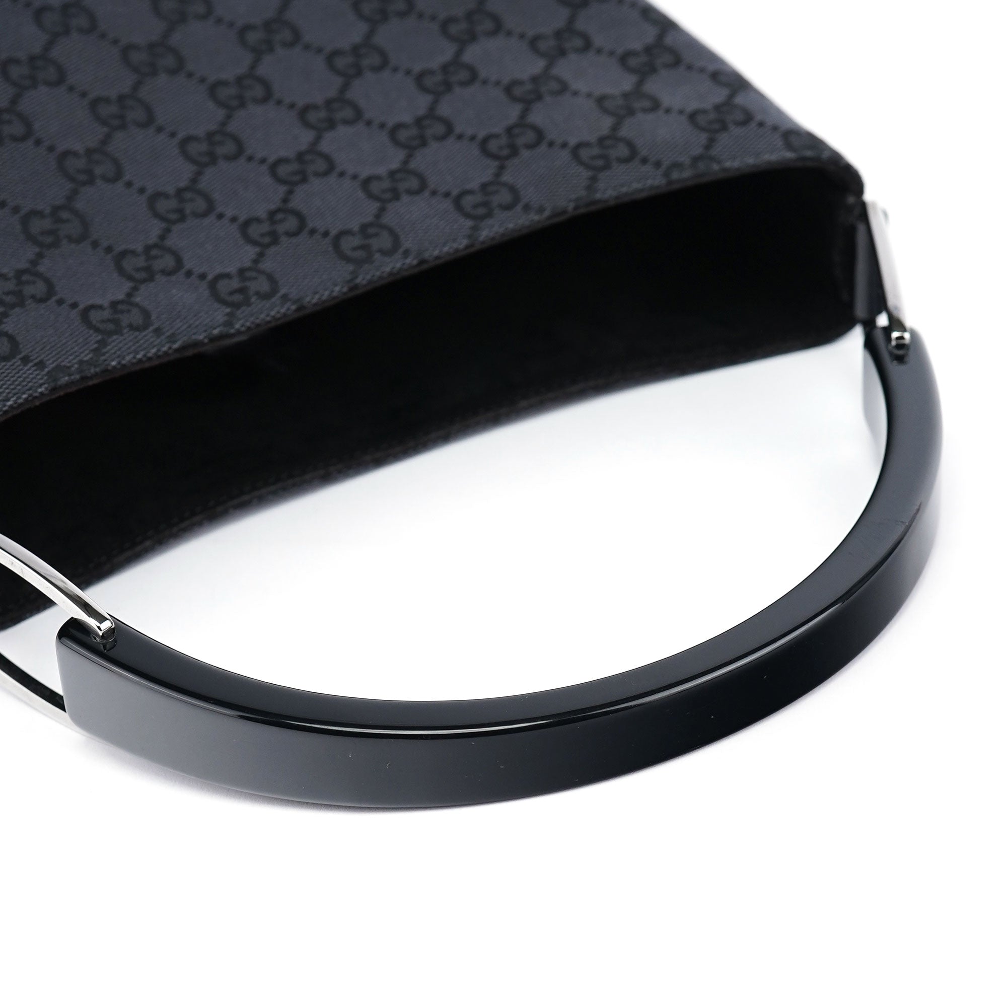 Gucci Anthracite GG Plastic Bucket Bag