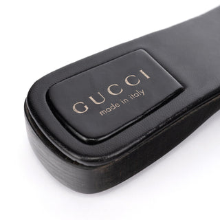 Gucci Anthracite GG Platform Slides EU 35.5