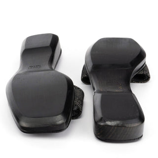 Gucci Anthracite GG Platform Slides EU 35.5