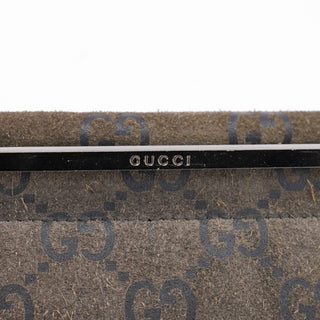 Gucci Anthracite GG Suede Metal Handle Bag