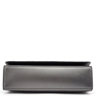 Gucci Anthracite Leather Frame Shoulder Bag