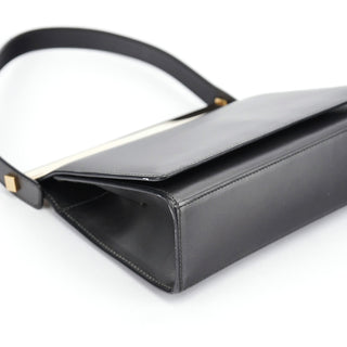 Gucci Anthracite Leather Frame Shoulder Bag