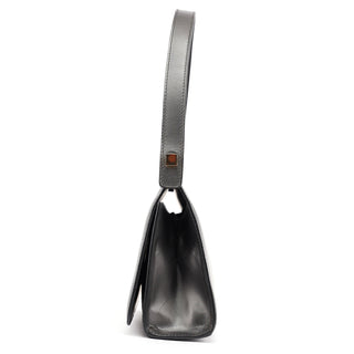 Gucci Anthracite Leather Frame Shoulder Bag