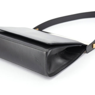 Gucci Anthracite Leather Frame Shoulder Bag