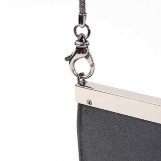 Gucci Anthracite Satin Mini Crossbody Bag