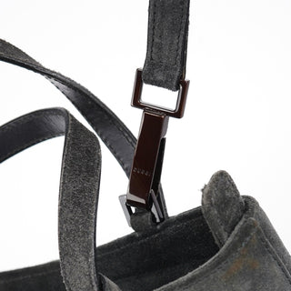 Gucci Anthracite Suede 2-Way Tote Bag