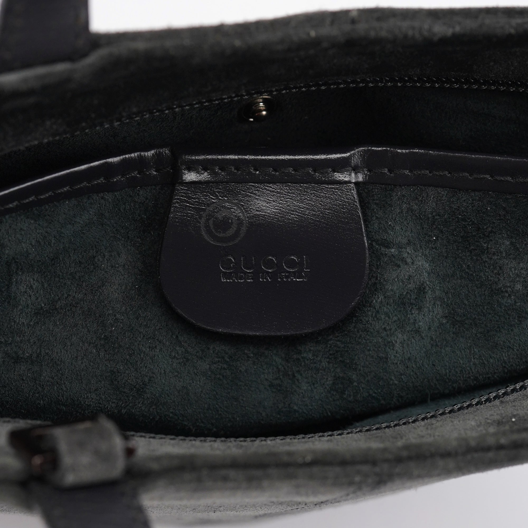 Gucci Anthracite Suede 2-Way Tote Bag