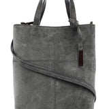 Gucci Anthracite Suede 2-Way Tote Bag