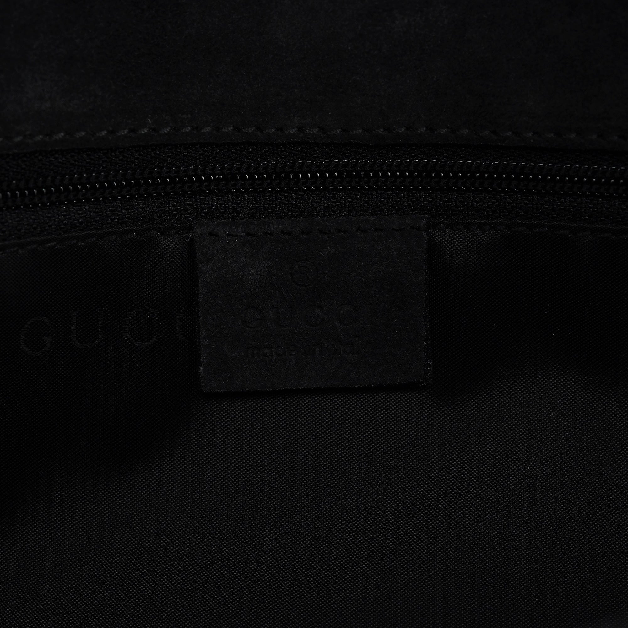 Gucci Sac porté épaule Bamboo en daim anthracite