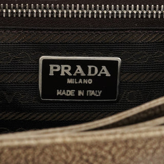 Gucci B6351 Beige Llama Leather Belt Shoulder Bag