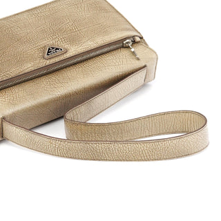 Gucci B6351 Beige Llama Leather Belt Shoulder Bag