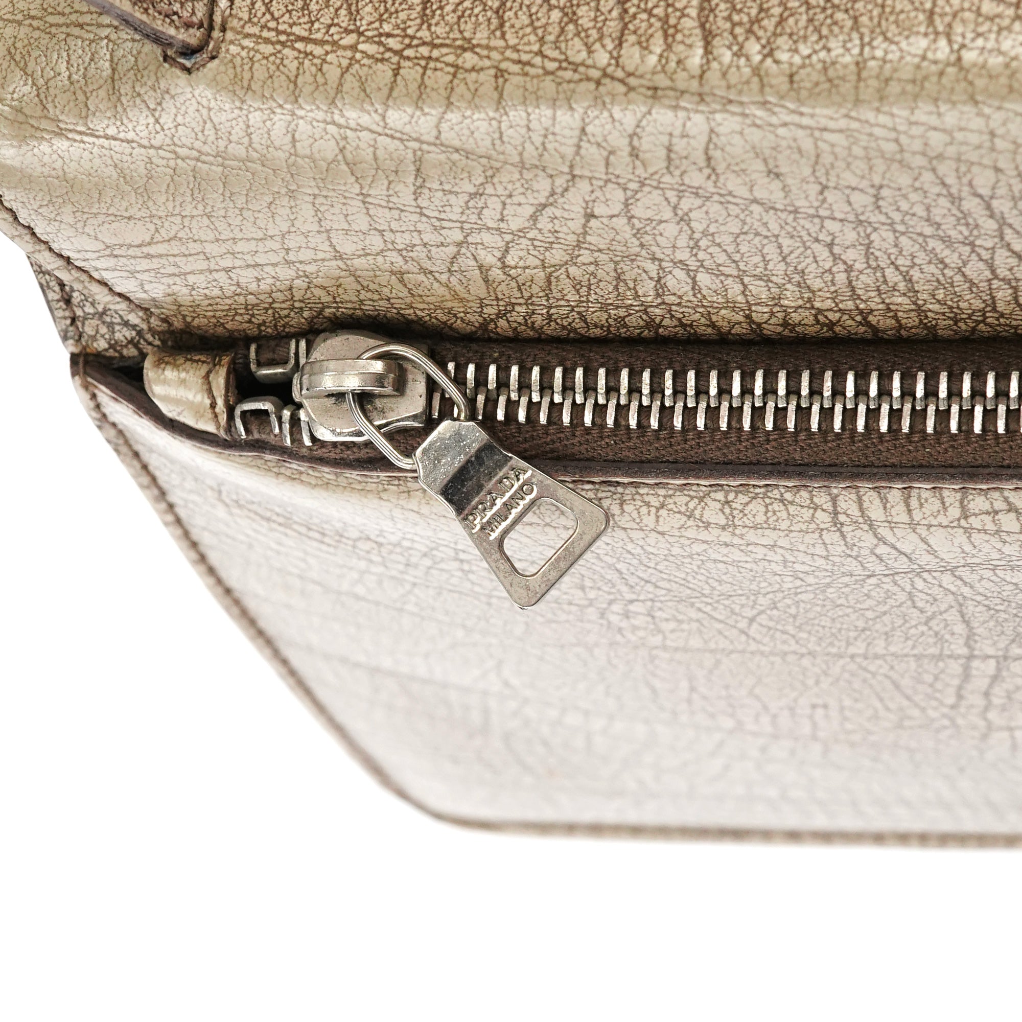 Gucci B6351 Beige Llama Leather Belt Shoulder Bag