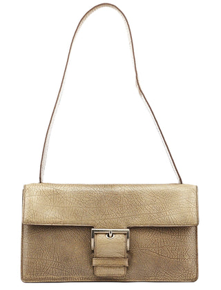 Gucci B6351 Beige Llama Leather Belt Shoulder Bag