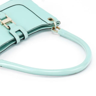 Gucci Baby Blue Patent Leather Jackie Shoulder Bag