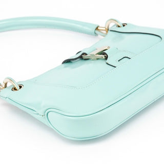 Gucci Baby Blue Patent Leather Jackie Shoulder Bag