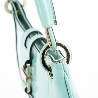 Gucci Baby Blue Patent Leather Jackie Shoulder Bag