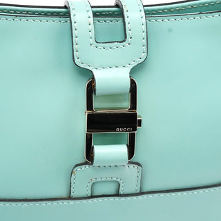 Gucci Baby Blue Patent Leather Jackie Shoulder Bag