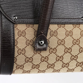 Gucci Beige Brown GG Bamboo Bullet Shoulder Bag