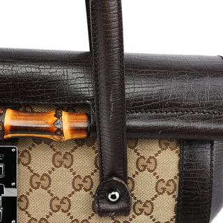 Gucci Beige Brown GG Bamboo Bullet Shoulder Bag