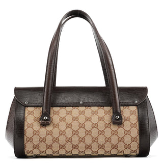 Gucci Beige Brown GG Bamboo Bullet Shoulder Bag