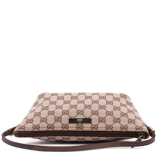 Gucci Beige Brown GG Boat Pochette