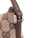 Gucci Beige Brown GG Boat Pochette