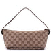 Gucci Beige Brown GG Boat Pochette