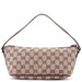 Gucci Beige Brown GG Boat Pochette