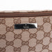 Gucci Beige Brown GG Boat Pochette