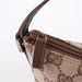 Gucci Beige Brown GG Boat Pochette