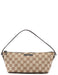 Gucci Beige Brown GG Boat Pochette