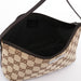 Gucci Beige Brown GG Boat Pochette