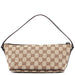 Gucci Beige Brown GG Boat Pochette