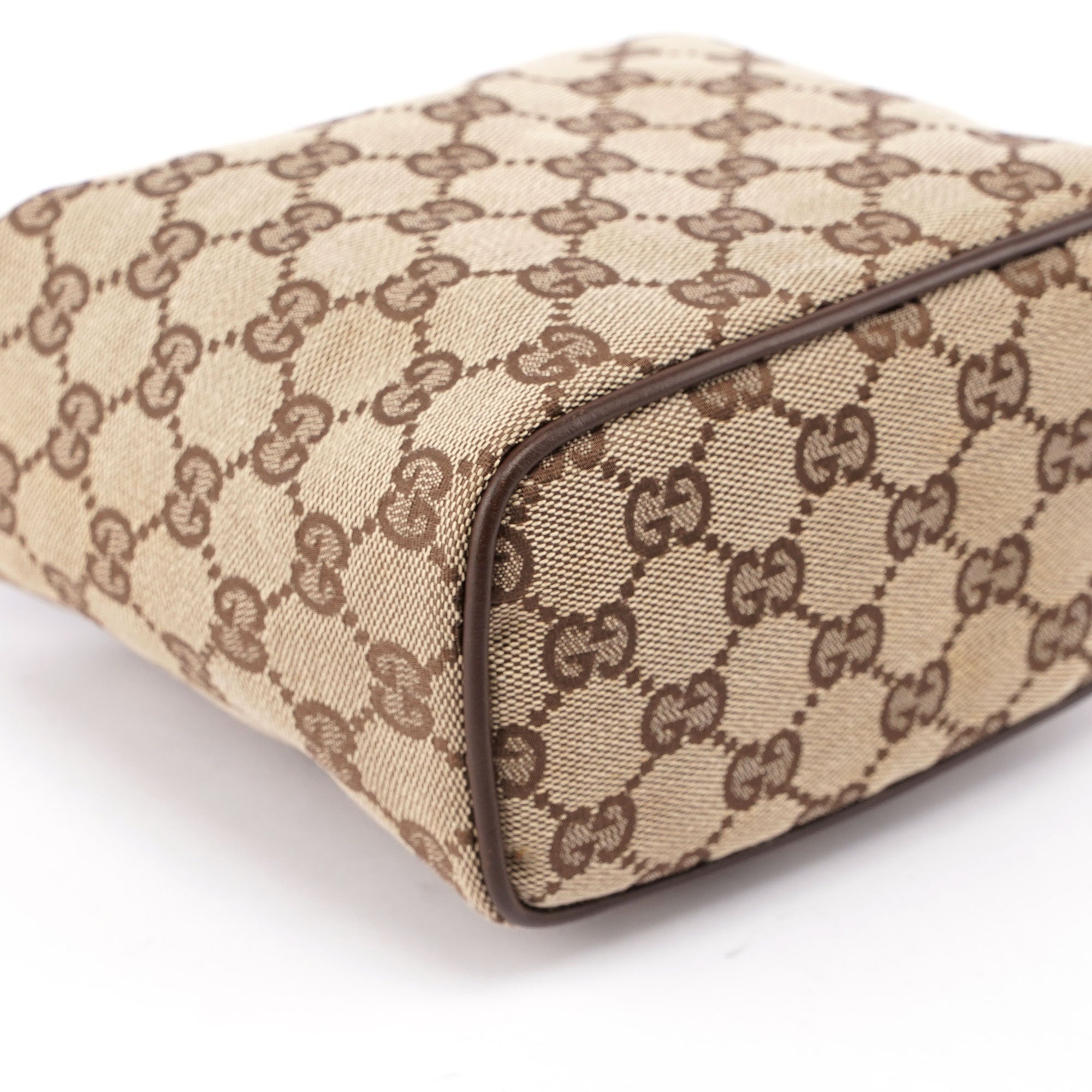 Gucci 34080 Sac à main en toile GG beige et marron