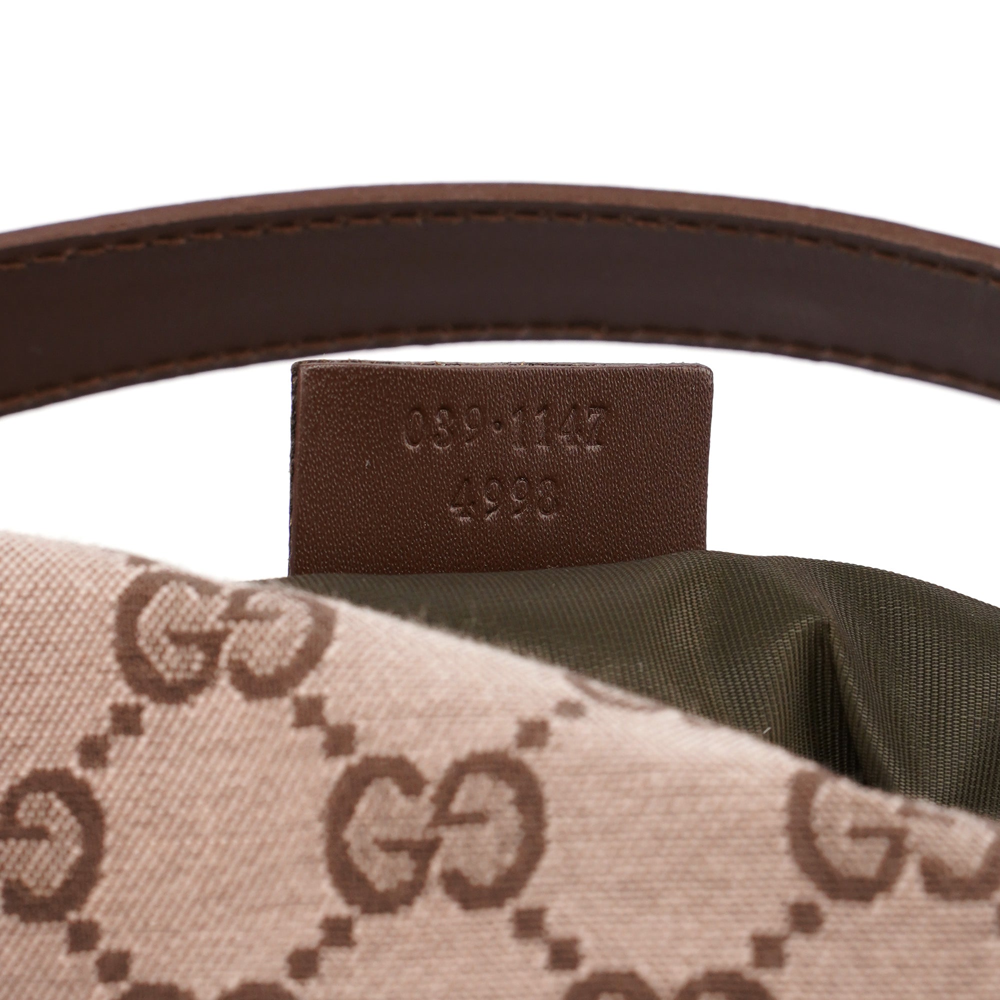 Gucci Sac à main en toile GG beige et marron