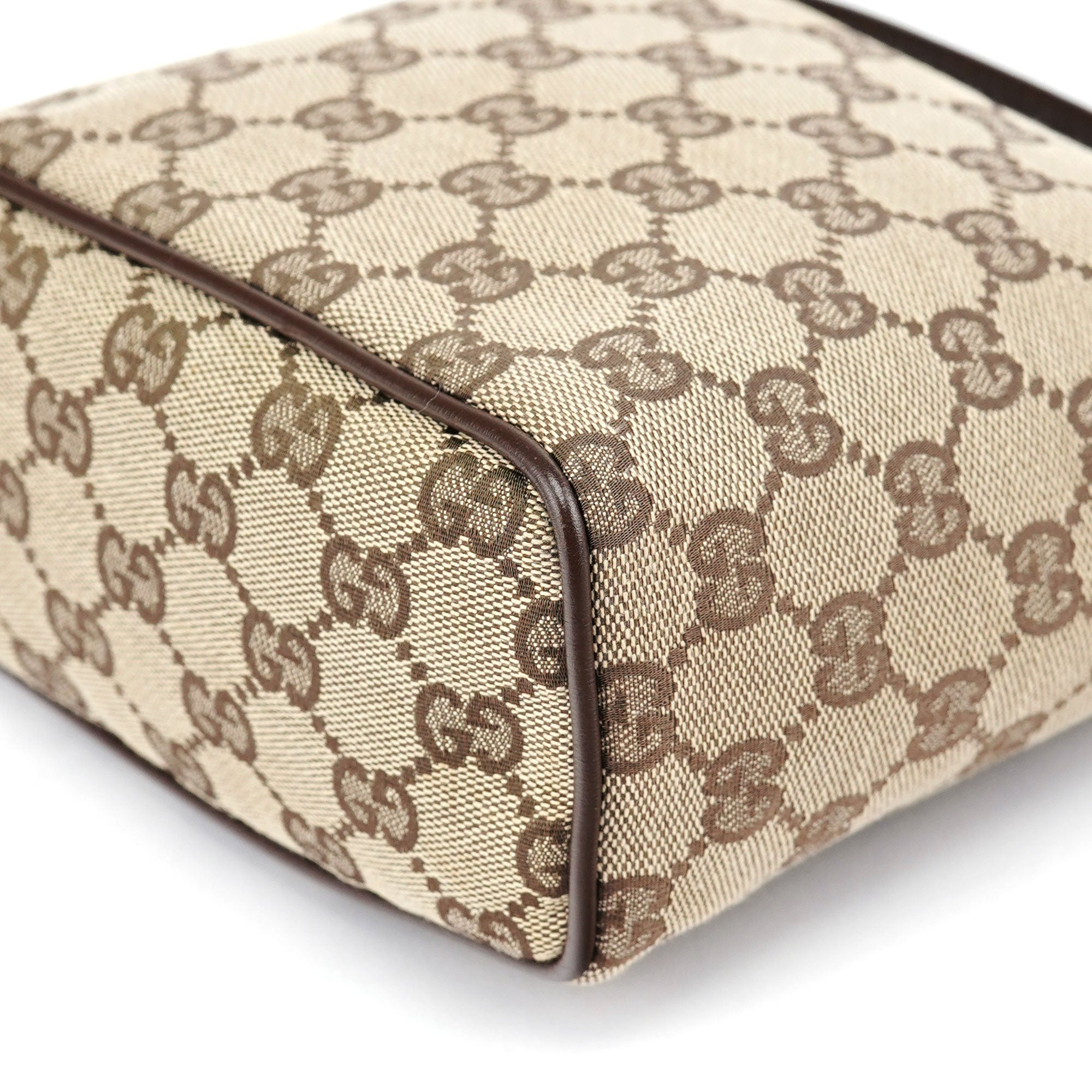 Gucci Sac à main en toile GG beige et marron