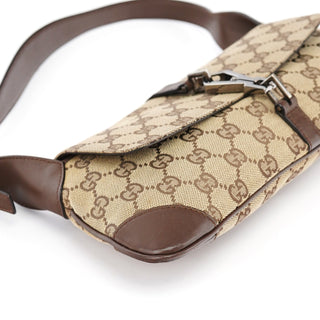 Gucci Beige Brown GG Jackie Shoulder Bag