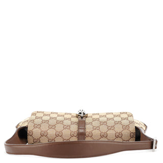 Gucci Beige Brown GG Jackie Shoulder Bag