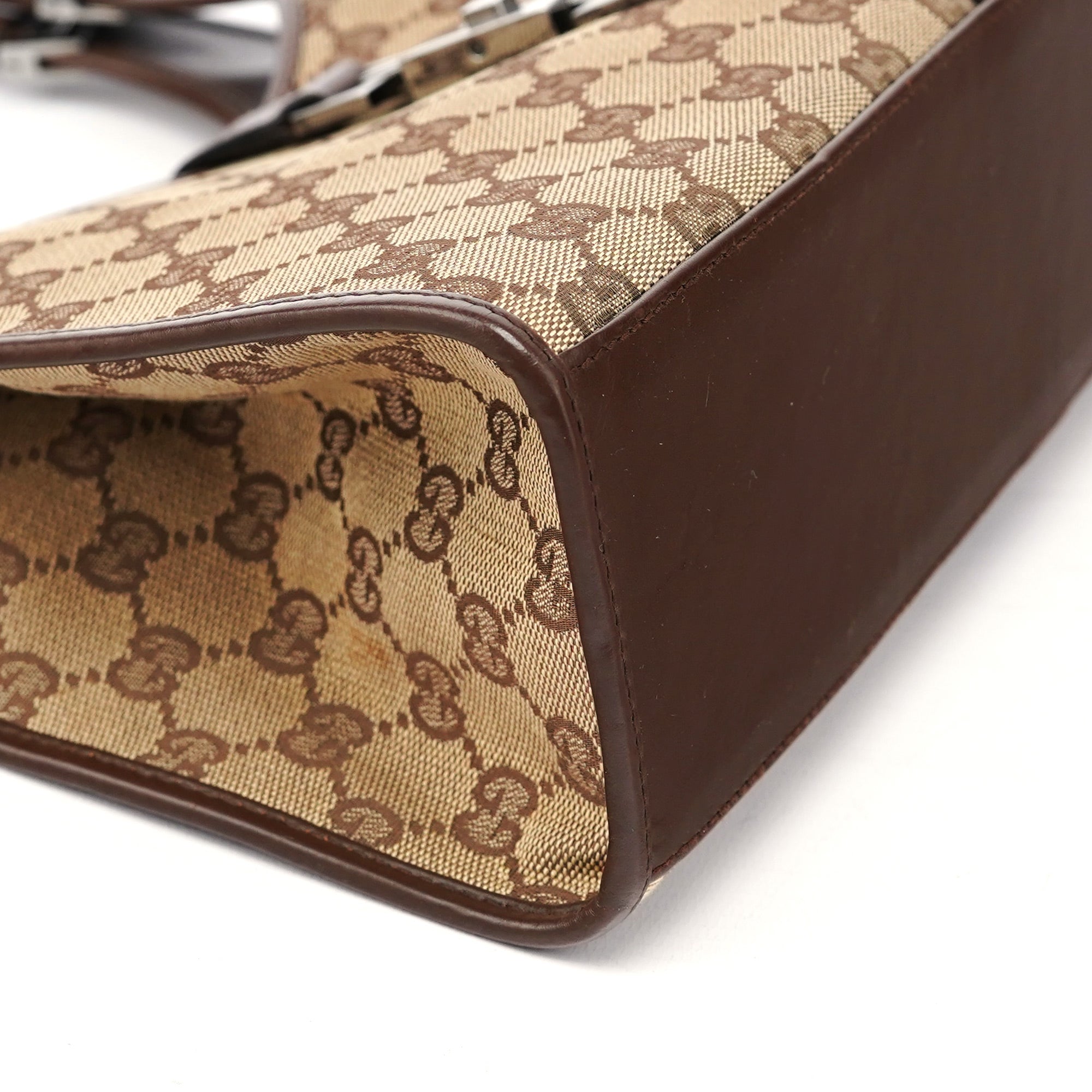 Gucci Sac porté épaule Jackie en toile GG beige et marron