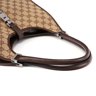 Gucci Beige Brown GG Jackie Shoulder Bag