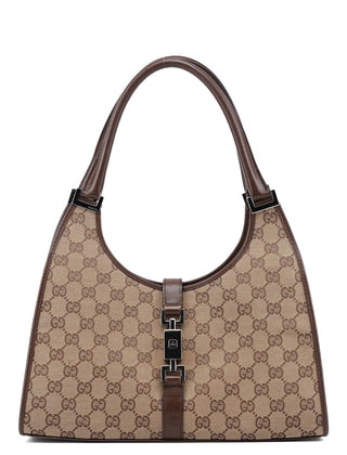 Gucci Beige Brown GG Jackie Shoulder Bag