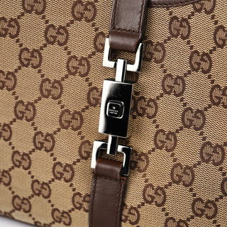 Gucci Beige Brown GG Jackie Shoulder Bag