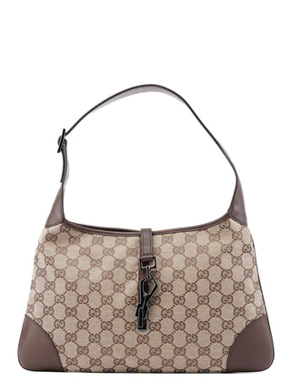 Gucci Beige Brown GG Jackie Shoulder Bag