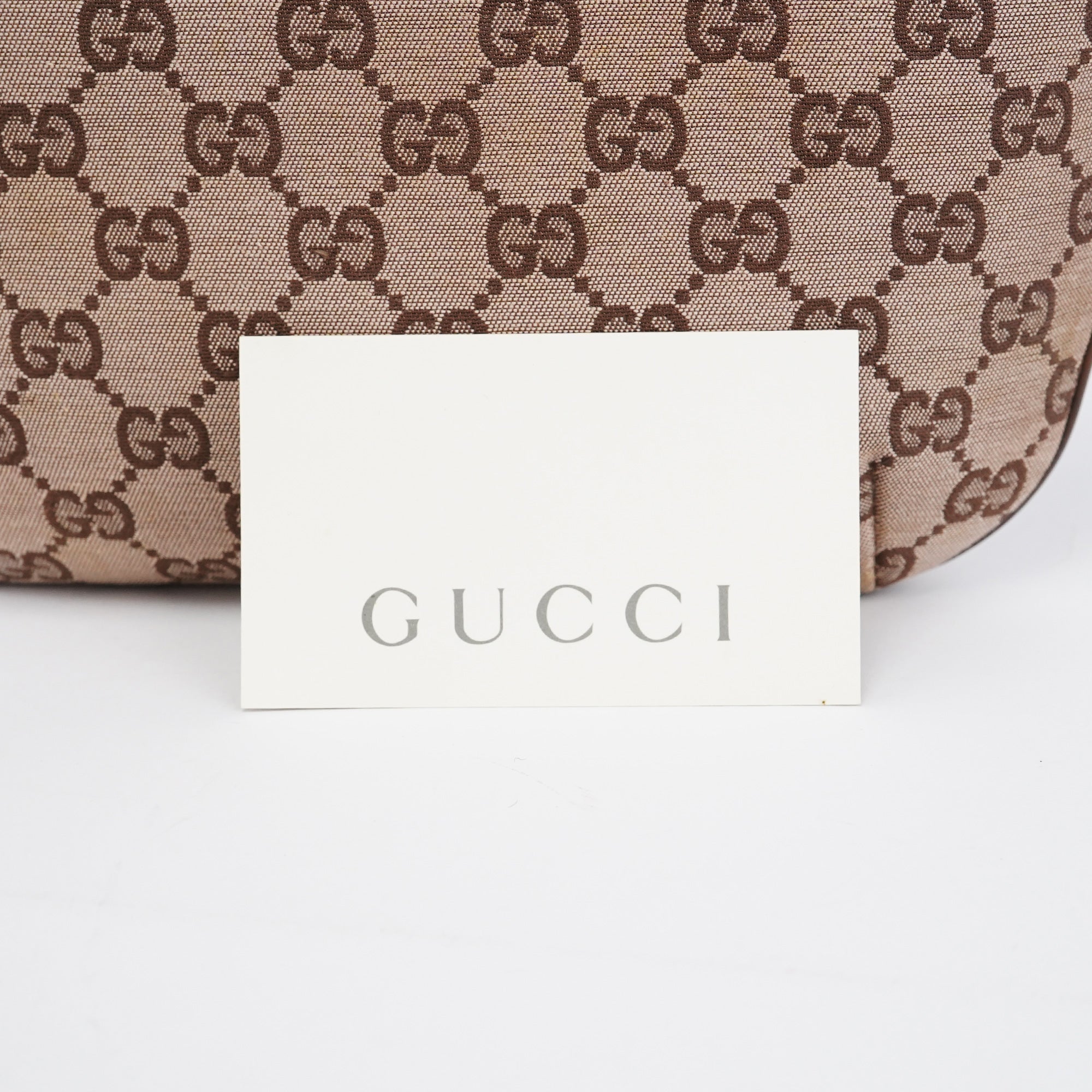 Gucci Beige Brown GG Shoulder Bag