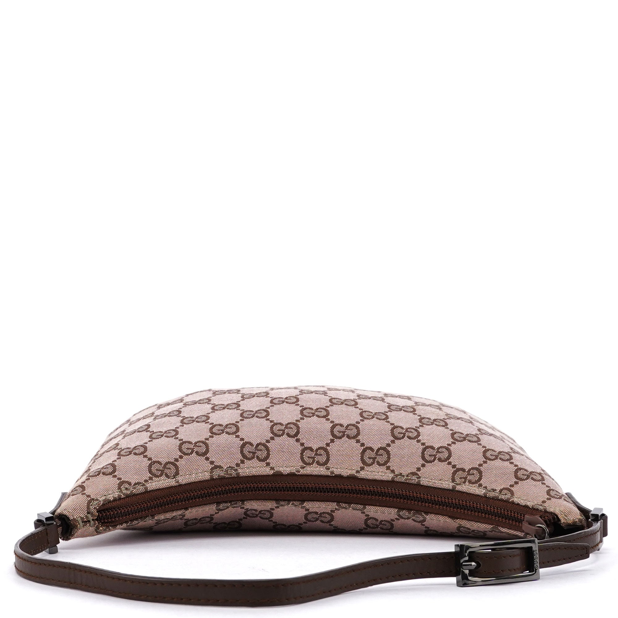 Gucci Schultertasche aus GG Canvas in Beige und Braun