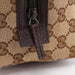 Gucci Beige Brown GG Small Bowling Bag