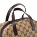 Gucci Beige Brown GG Small Bowling Bag